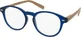 EYELEAD Presbyopia - Reading Glasses Blue With Wooden Arm E185 +3.50