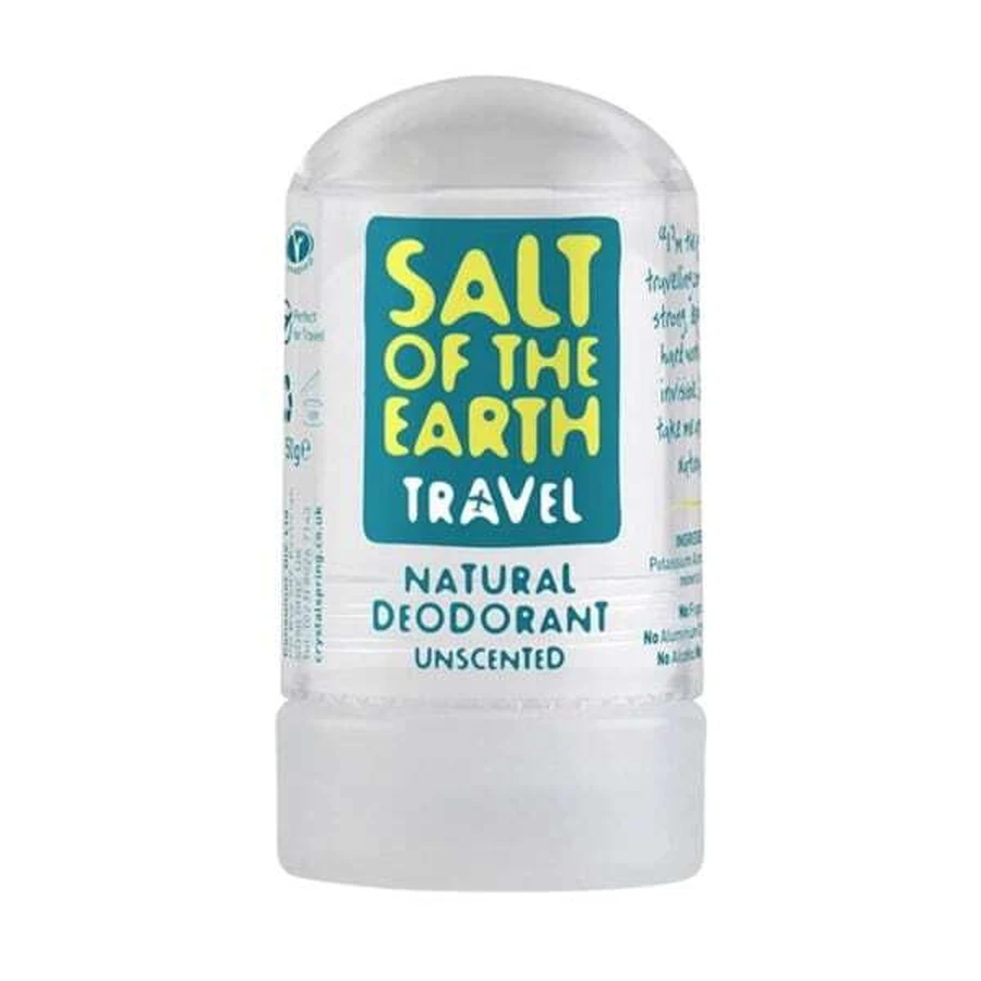 SALT OF THE EARTH Desodorante Natural Desodorante Cristal Tamaño Viaje, 50g