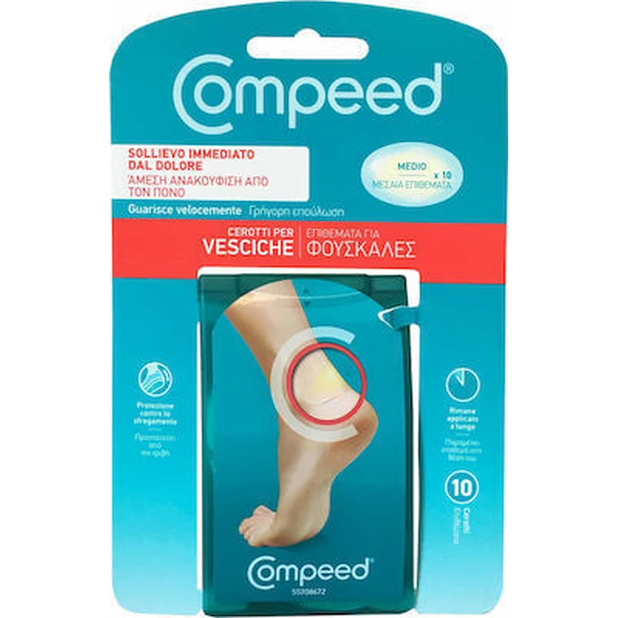COMPEED Blaren Medium Pads Voor Blaren, 10 stuks