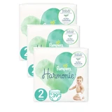 PAMPERS Harmonie Babyluiers Nr.2 4-8Kg 117 Stuks (3 Verpakkingen van 39 Stuks)