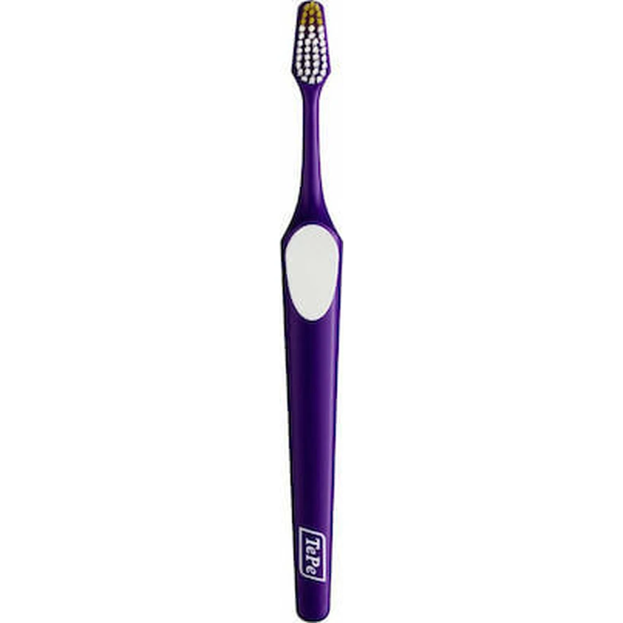 TEPE Nova Medium Brosse à dents moyenne en différentes couleurs - Violet-Blanc
