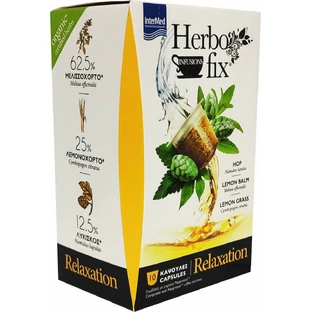 INTERMED Herbofix Relaxation For the treatment of anxiety & insomnia Compatible with Nespresso machine 10 pieces