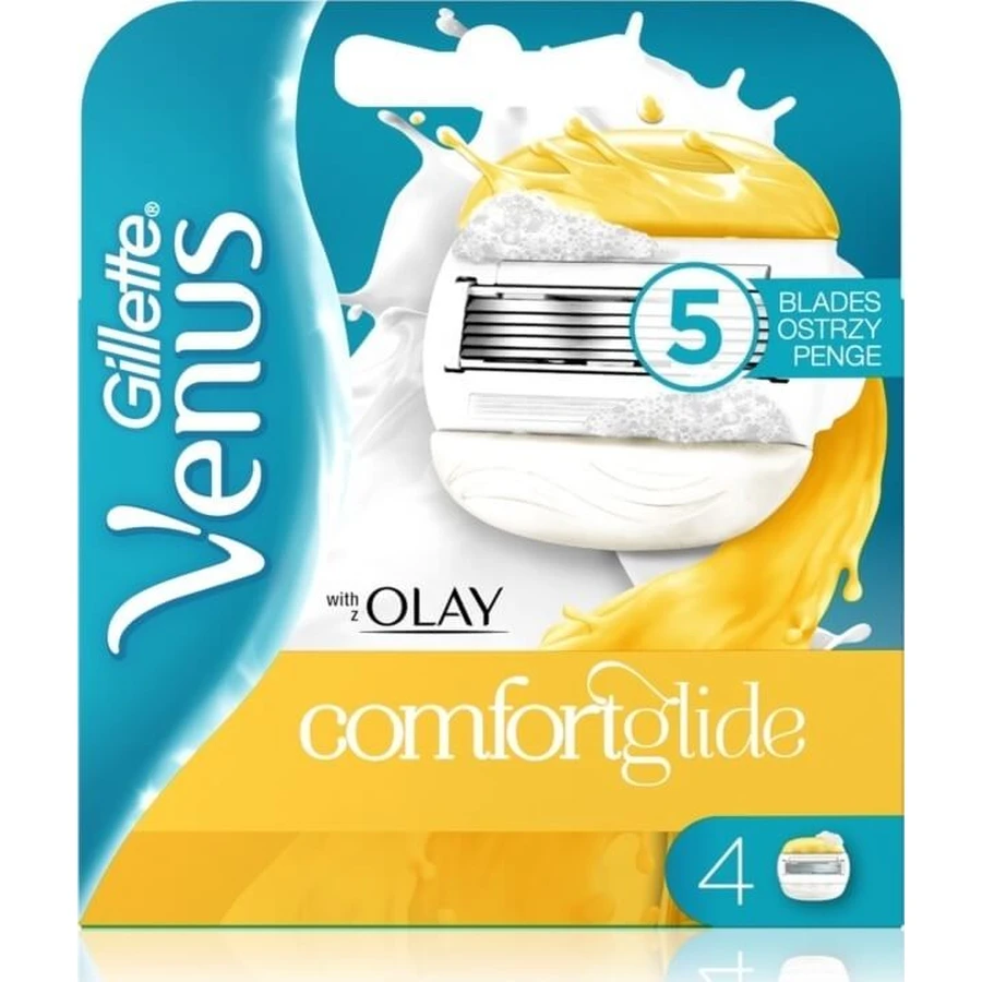 GILLETTE Venus ComfortGlide Kokosnuss Olay Damen-Ersatzscherköpfe 4 Stück