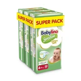 BABYLINO Sensitive Cotton Soft Children's Diapers No4 8-13kg (50x3) 150 pieces Super Pack