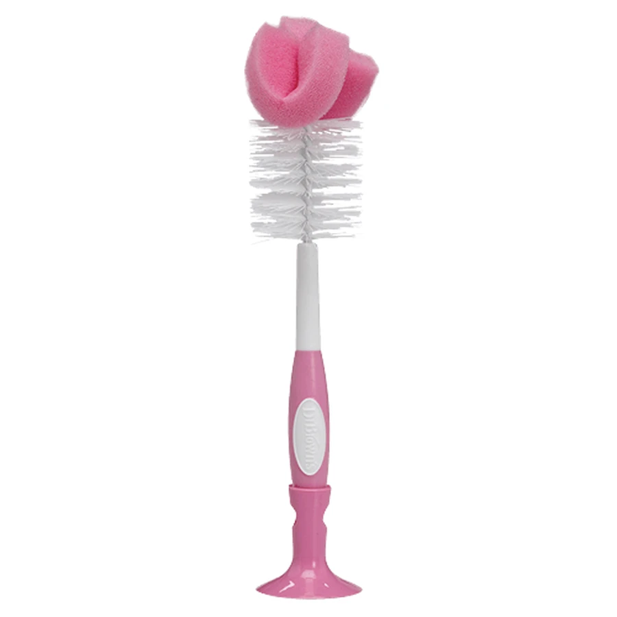 DR. BROWN'S Bottle Brush Bottle Cleaning Brush In Various Colors - Pink
