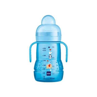 MAM Transition Bottle Trainer With Nipple & Mouthpiece 4+ Months 450B 220ml