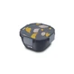 NAVA Food Container Plastic Square We Care In Black 1700ml (10-259-001)