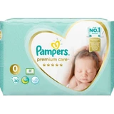 PAMPERS Baby Pañales Premium Care No.0 0-3Kgr 30 Piezas
