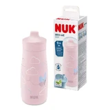 NUK Mini Me Sip Cup Drinking Bottle with Nozzle for 9+ Months Pink Butterfly, 300ml [10.225.323]