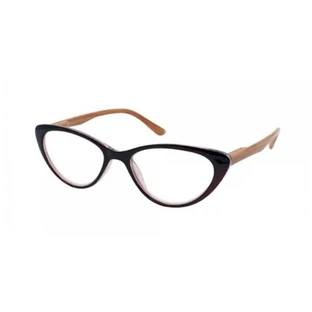EYELEAD Presbyopie - Lesebrille mit Holzarm, Bordeaux Schmetterlingsform E206 +4,00