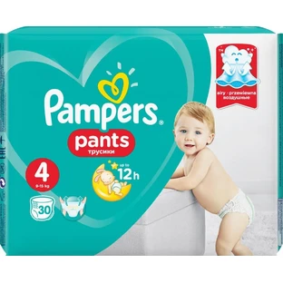 PAMPERS Culotte de protection No 4 Pour 9-15kg Paquet de 30 pièces