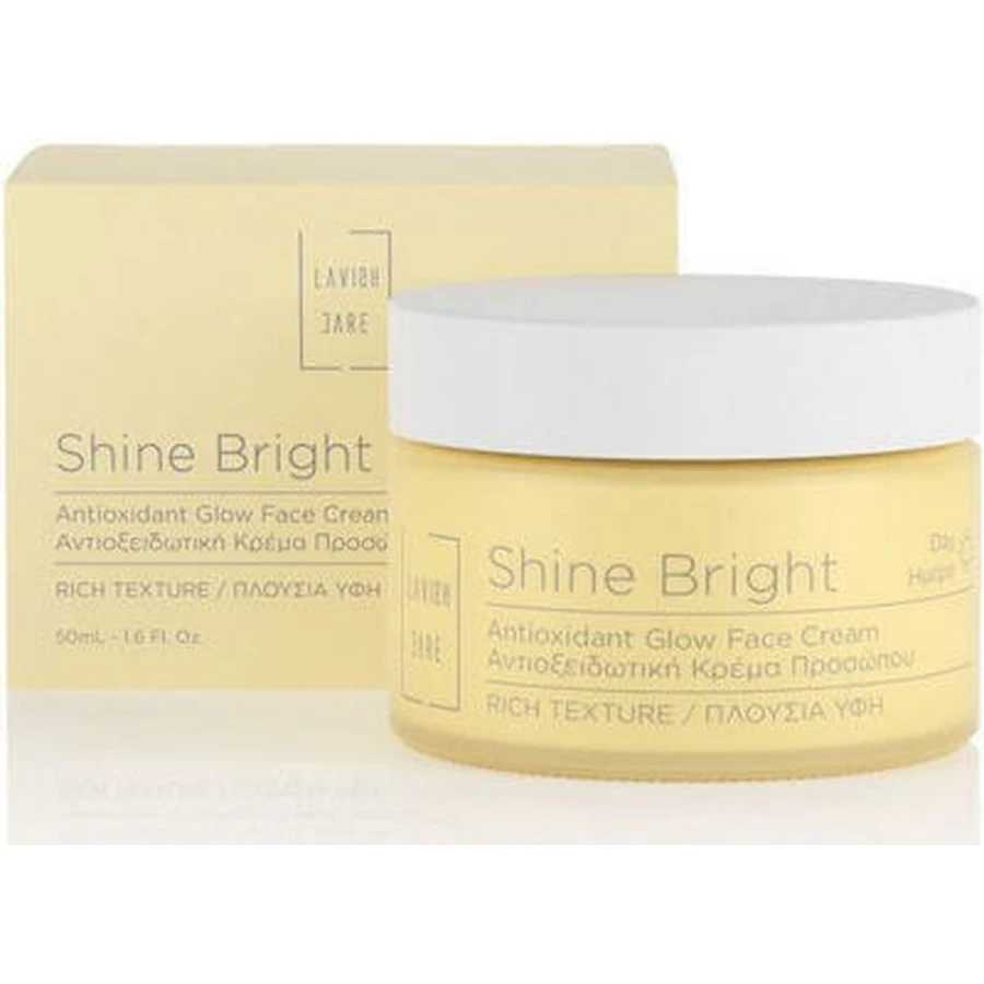 LAVISH CARE Shine Bright Rich Day Cream Reichhaltige Textur für Hydratation & Glanz 50ml