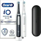ORAL B iO Series 4 Duo Elektrische wiederaufladbare Zahnbürste in Schwarz & Weiß 2 Stück