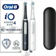 ORAL B iO Series 4 Duo Elektrische wiederaufladbare Zahnbürste in Schwarz & Weiß 2 Stück
