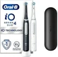 ORAL B iO Series 4 Duo Electric Rechargeable Toothbrush in Black &amp; White 2 pieces