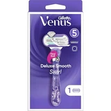 GILLETTE Venus Deluxe Smooth Swirl Machine à raser et tête de rechange