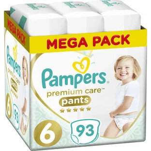 PAMPERS Pañal Premium Care No. 6 Para 15+kg 93 Piezas