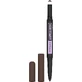 MAYBELLINE Express Brow Satin Duo Pencil, Lápiz de cejas 04 Marrón oscuro