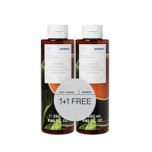 KORRES Gel douche au thé vert 250ml 1+1 cadeau