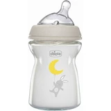 CHICCO Biberón de vidrio natural con tetina de silicona 250ml Para 0+ meses [81221-30]