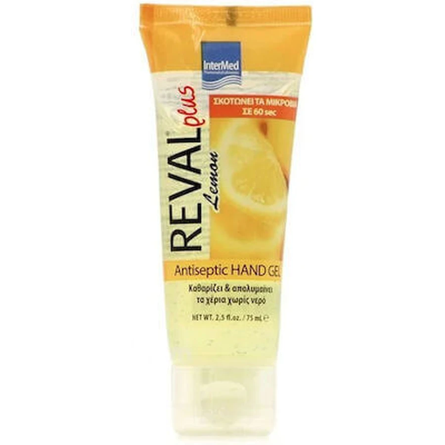 REVAL Plus Gel antiseptique pour les mains Gel antiseptique pour les mains au citron, 75ml