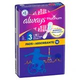 ALWAYS Platinum Día y Noche (Talla 3) 12 Servilletas