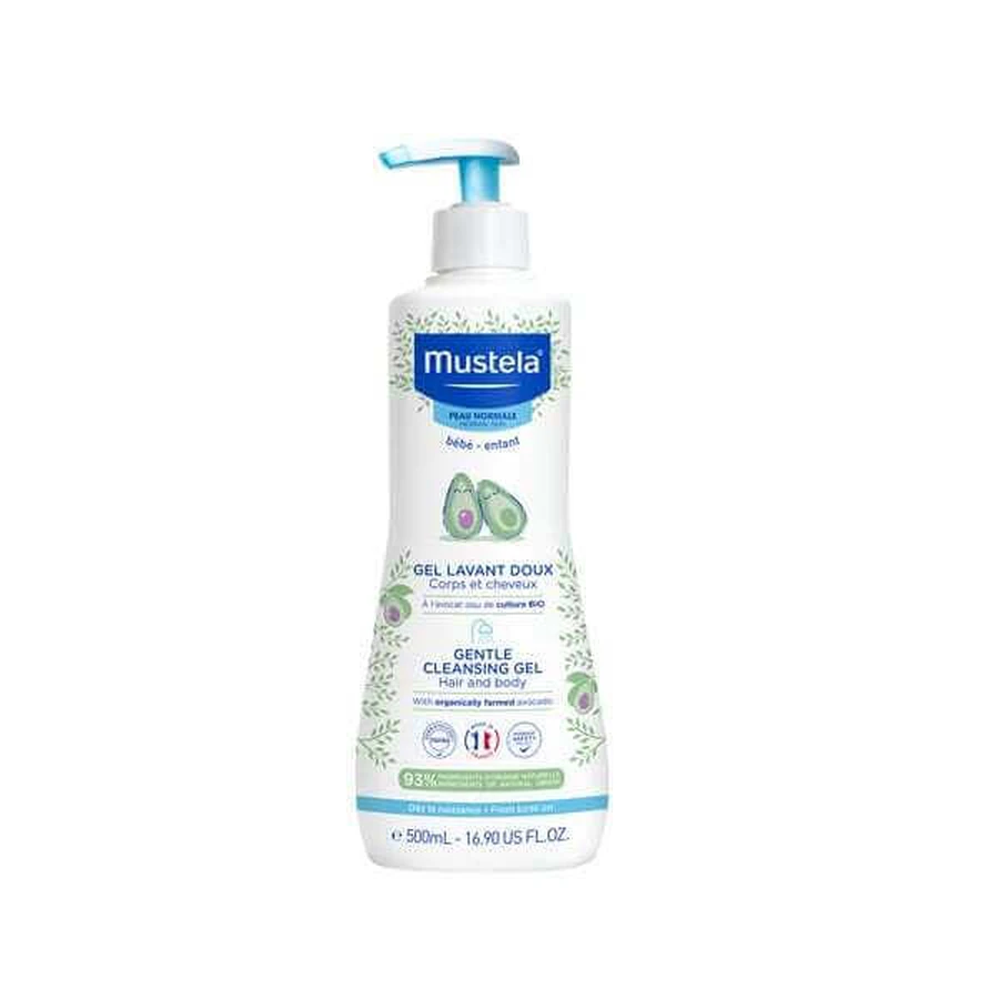 MUSTELA Milde Reinigingsgel Reinigingsgel voor Haar & Lichaam, 500ml