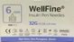 WELLFINE Aiguilles pour stylos à insuline 32G 6mm 100 pièces