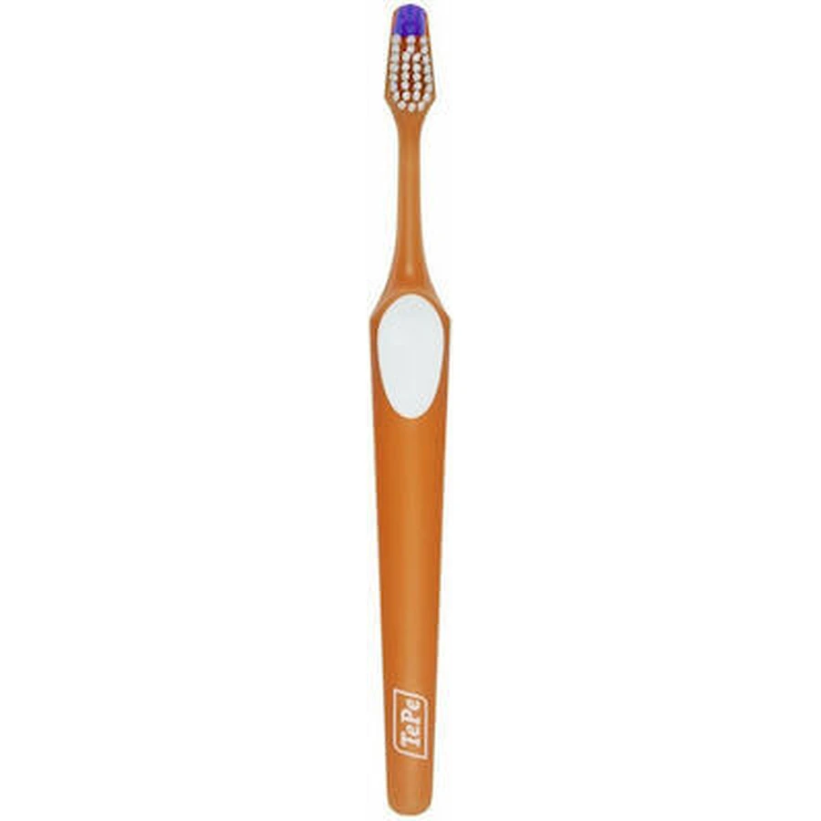 TEPE Nova Cepillo de Dientes Mediano En Varios Colores - Naranja-Blanco