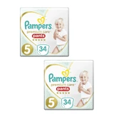 PAMPERS Premium Care Pants Pants No 5 Para 12-17 kg 68 piezas (2 Paquetes de 34 piezas)