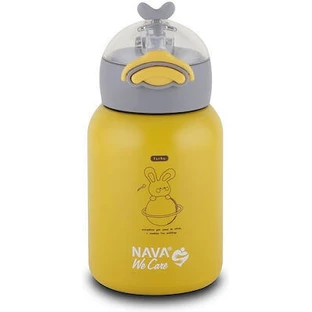 NAVA Thermosfles Roestvrij Staal We Care Geel 350ml (10-110-004)