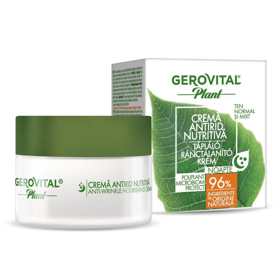 Cumpără Crema antirid nutritiva Poliplant Microbiom Protect Gerovital Plant, 50 ml, Farmec Crema antirid nutritiva Poliplant Microbiom Protect Gerovital Plant, 50 ml, Farmec