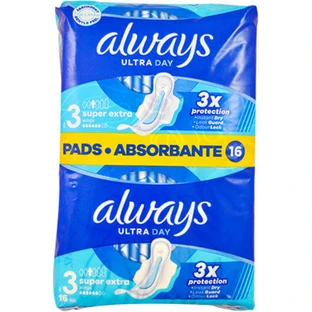 ALWAYS Ultra Day Super Extra Vleugels Maat 3, 16 stuks