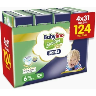 BABYLINO Zachte Katoenen Broek No6 13-18kg (31x4) 124 Stuks