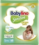 BABYLINO Pañales de Algodón Suaves No1 (2-5 kg) 68 Piezas