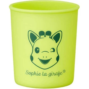 SOPHIE LA GIRAFE Cupa pentru bebeluși din silicon verde pentru 6m+