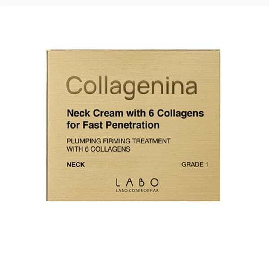 COLLAGENINA Cremă pentru gât de gradul 1 Cremă pentru gât cu 6 molecule de colagen, 50ml