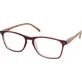 EYELEAD Presbyopie - Lesebrille mit Holzbügel Bordeaux E213 +2.75