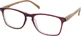 EYELEAD Presbyopia - Reading Glasses with wooden arm Bordeaux E213 +2.75