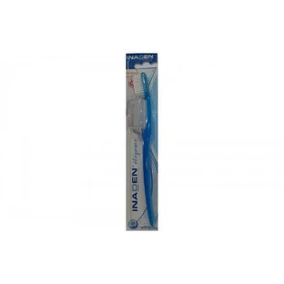 INADEN Elegance Medium Toothbrush Brosse à dents moyenne pour un nettoyage en profondeur avec une forme ergonomique dans différentes couleurs - Bleu
