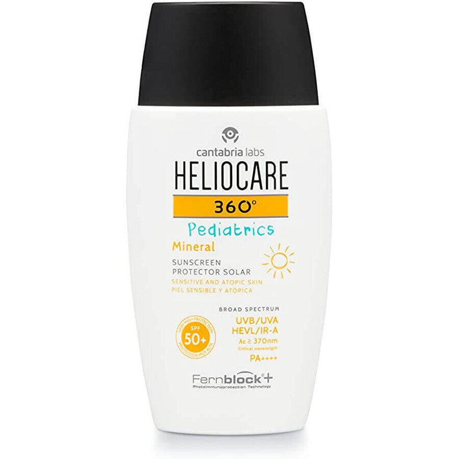Heliocare 360 Crema Solar Pediatrica con FPS 50+, 50 ml, Cantabria Labs
