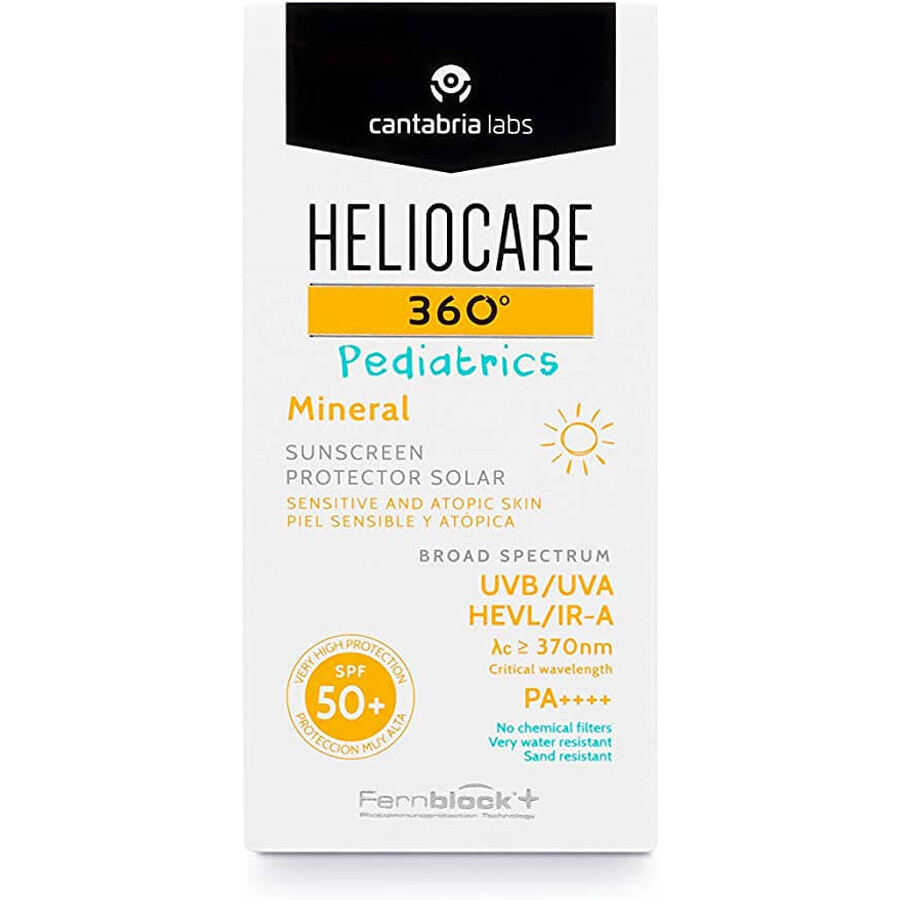 Heliocare 360 Crema Solar Pediatrica con FPS 50+, 50 ml, Cantabria Labs