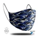 SAGG Unisex-Gewebe-Maske Armee blau