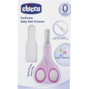 CHICCO Safety Scissors with Case Pink