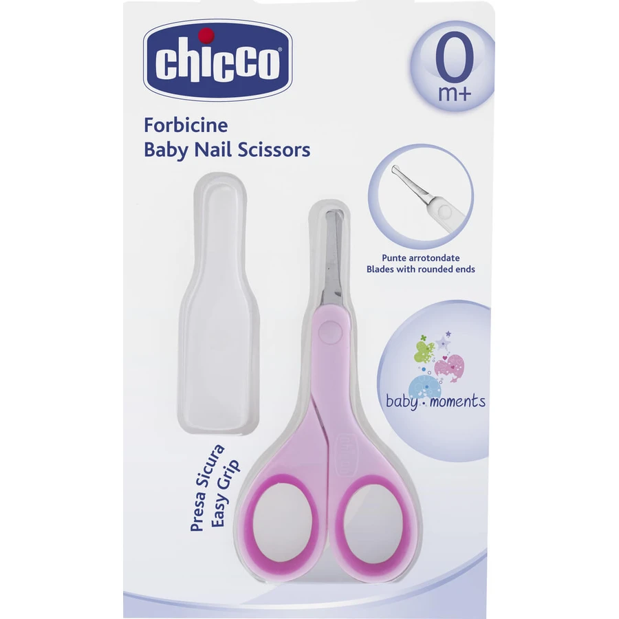 CHICCO Safety Scissors with Case Pink