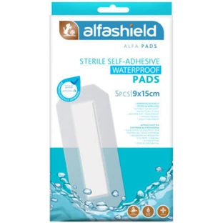 ALFASHIELD Parches Estériles Impermeables Pegatinas 15x9cm 5 Piezas