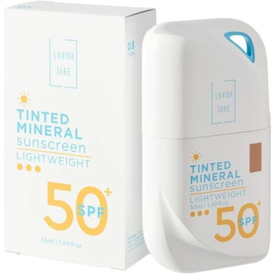 LAVISH CARE Crème solaire minérale teintée SPF 50+ No3 Dark 50ml