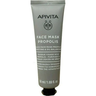 APIVITA Gezichtsmasker Propolis Zwart Gezichtsmasker Met Propolis Voor Reiniging & Regulering van de Vette Huid 50ml