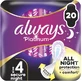 ALWAYS Ultra Platinum Secure Compresas de noche con alas nº 4 20 unidades