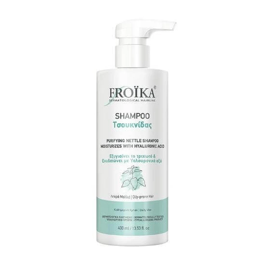 FROIKA Shampoo, Nettle shampoo for all hair types 400ml